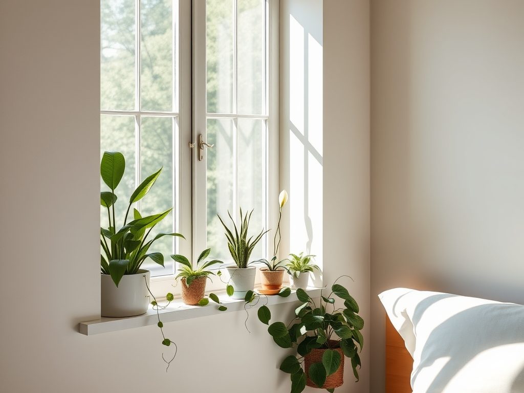 Rośliny na parapet w sypialni: jak wybrać gatunki poprawiające sen i oczyszczające powietrze