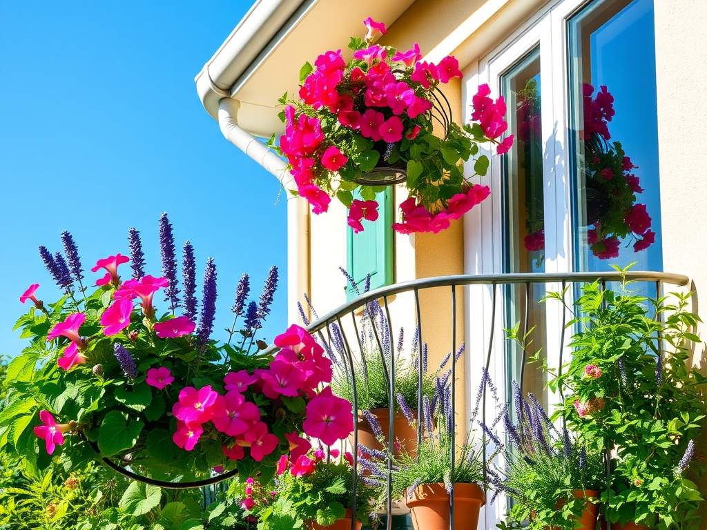 Rośliny na balkon w donicach: jak dobrać gatunki i zadbać o nie na słonecznym i zacienionym balkonie