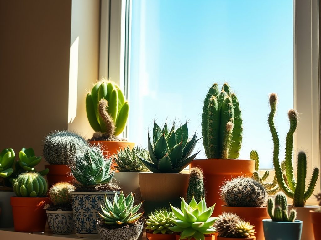 Rośliny do salonu przy oknie południowym: wybór gatunków i zasady pielęgnacji w silnym słońcu