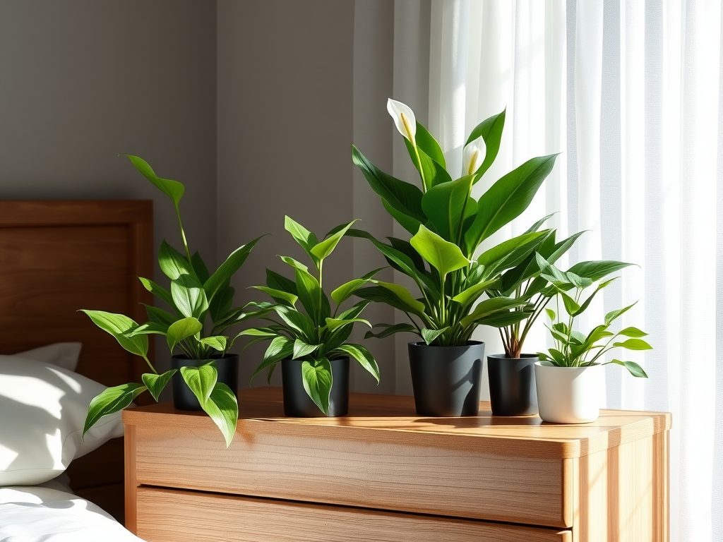 Rośliny doniczkowe na komodę w sypialni — jak wybrać gatunki poprawiające jakość powietrza i snu