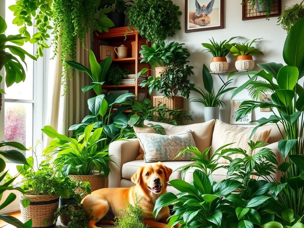 Rośliny bezpieczne dla psa: jak wybrać i ustawić zielone dekoracje bez ryzyka dla pupila