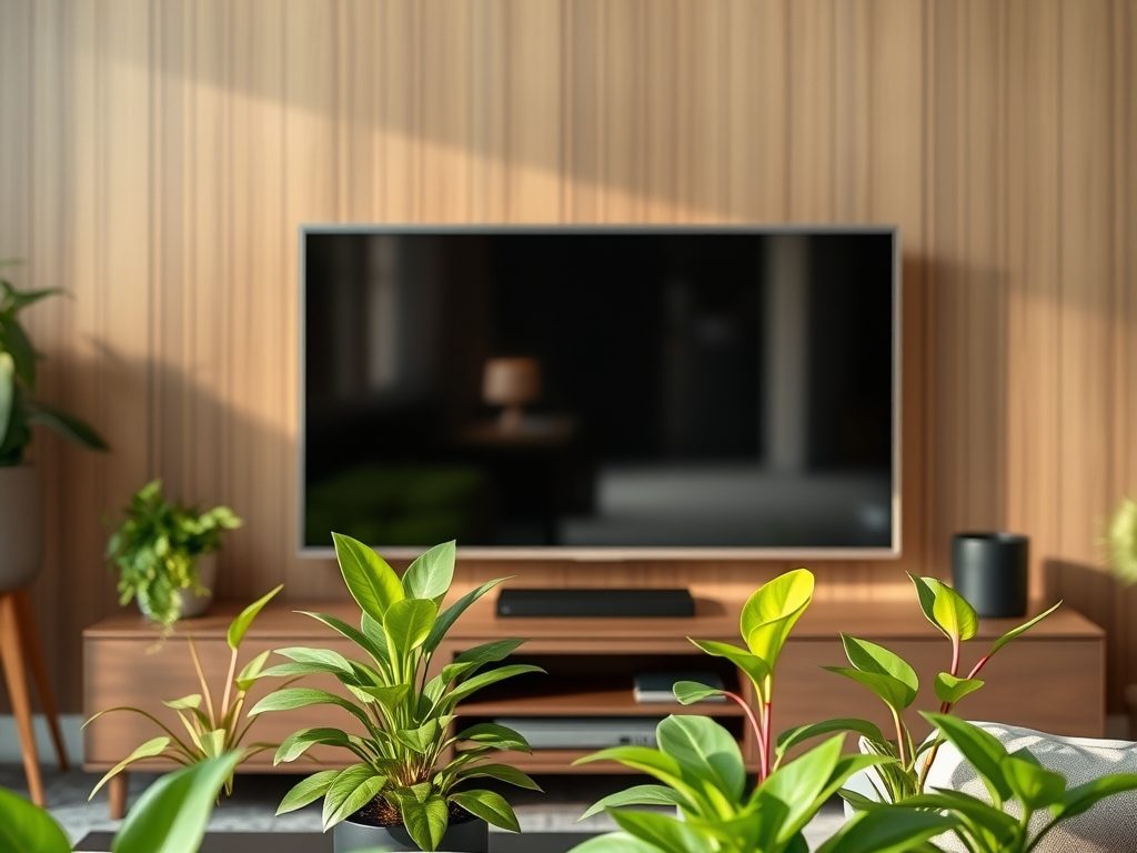 Rośliny obok telewizora: jak wybrać i ustawić je, by nie zasłaniały ekranu i poprawiały mikroklimat