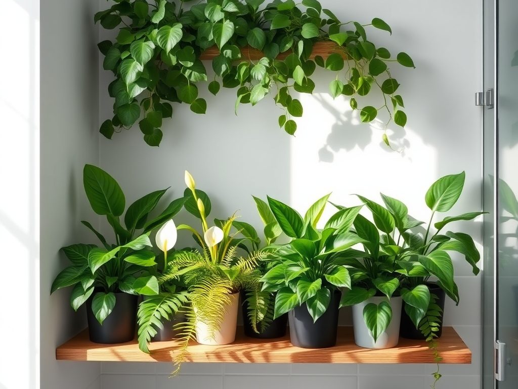 Rośliny na półkę do łazienki: jak wybrać gatunki odporne na wilgoć i słabe światło