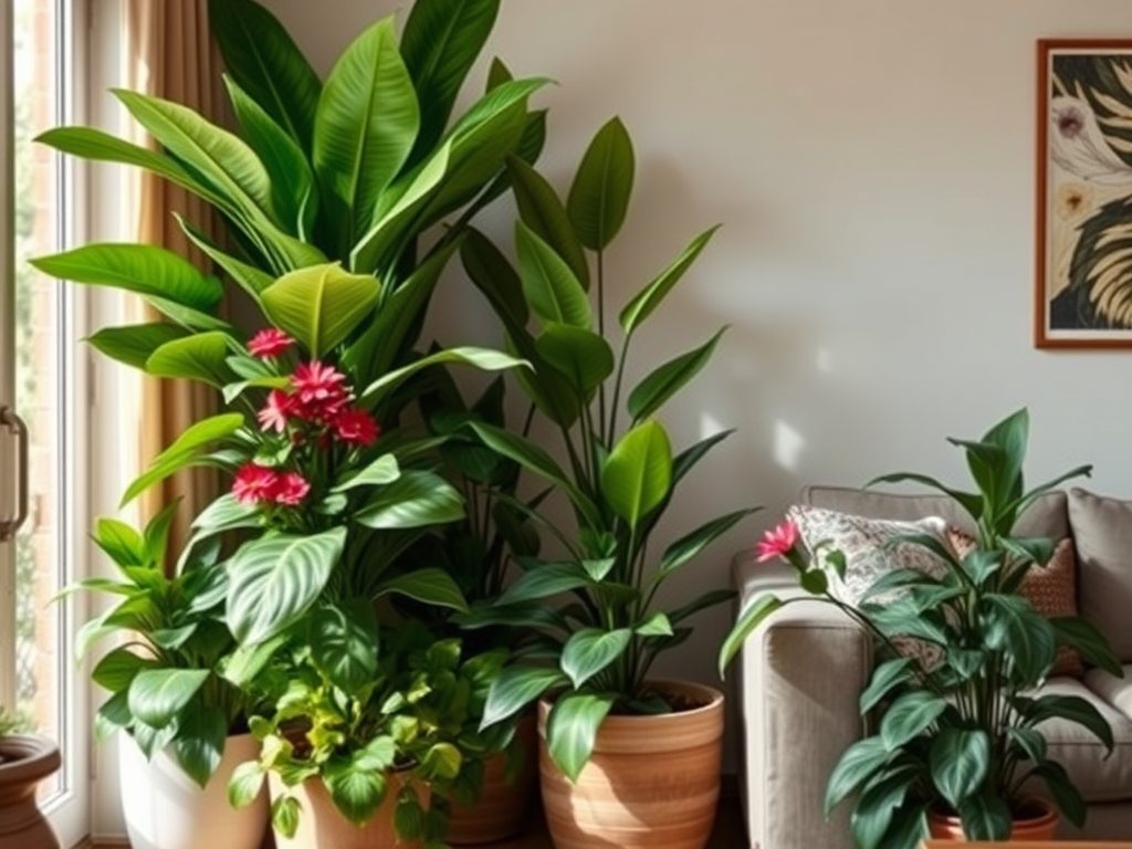 Duże rośliny do salonu na podłogę: jak wybrać i zadbać o zieloną dekorację wnętrza