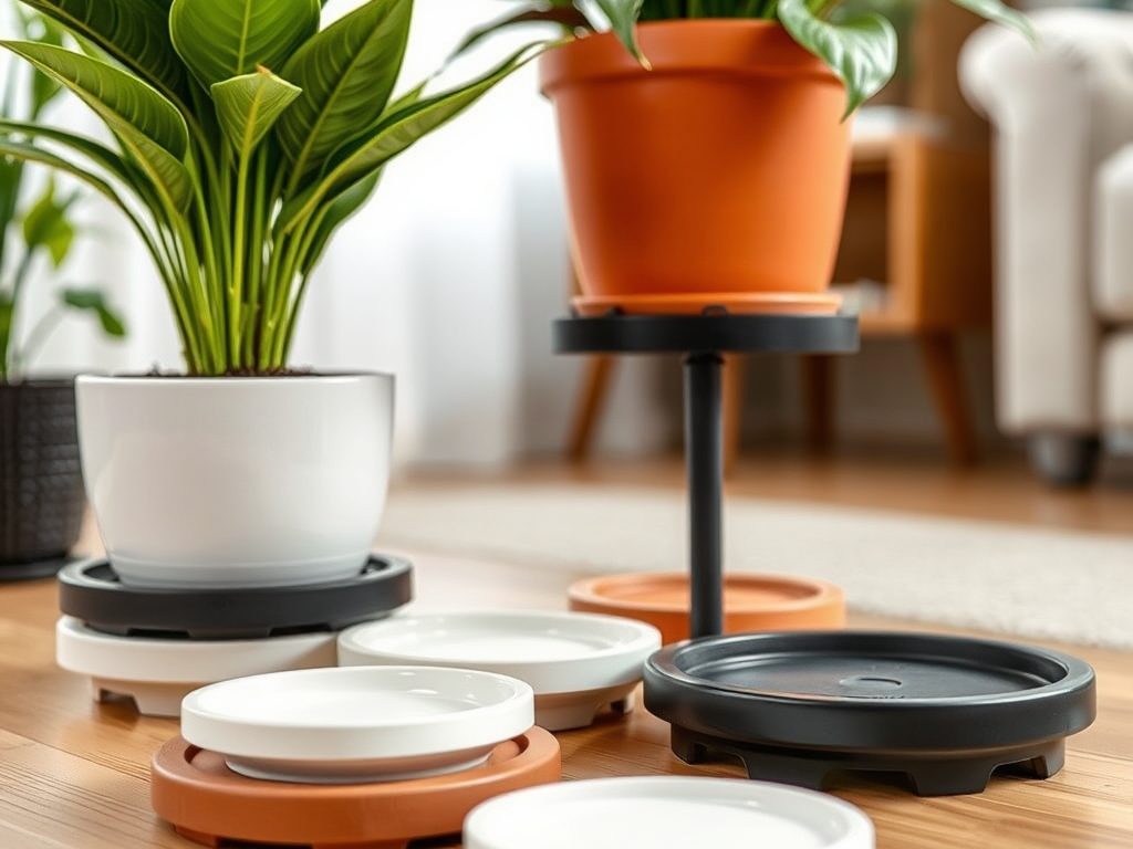 Podstawki pod doniczki: jak wybrać rozmiar i materiał dla zdrowia roślin oraz ochrony mebli