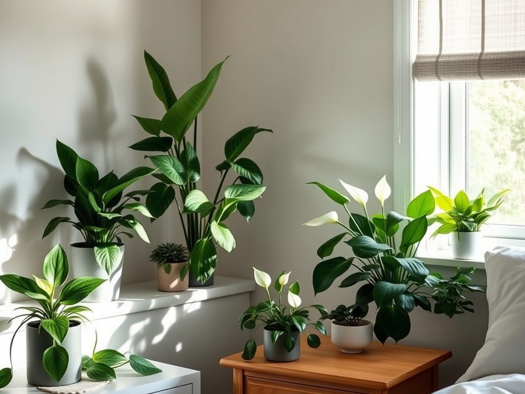 Rośliny do sypialni przy małym świetle: jak wybrać i dbać o zielone towarzystwo w cieniu